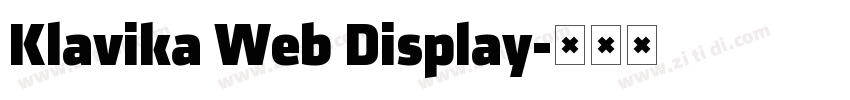 Klavika Web Display字体转换